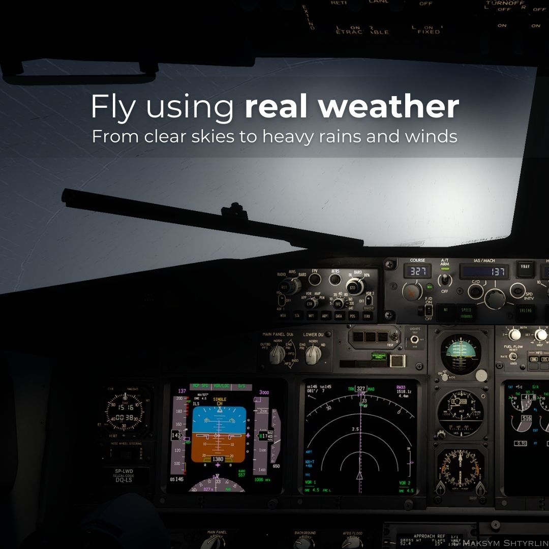 Fly using real weather